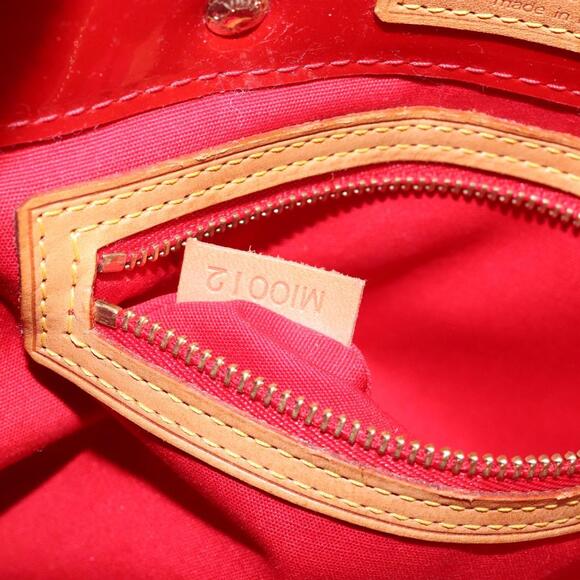 LOUIS VUITTON Monogram Vernis Reade PM Hand Bag Red Rouge M91088 - Picture 12 of 16